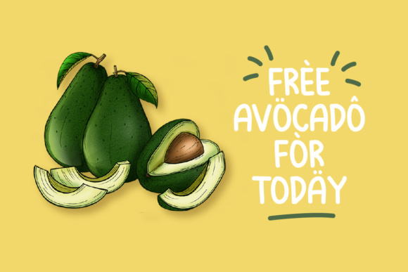 Avocados Font - Preview 2