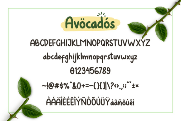 Avocados Font - Preview 3