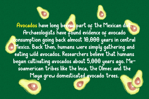 Avocados Font - Preview 5