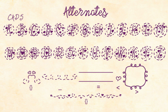 Baby Monogram Font - Preview 5