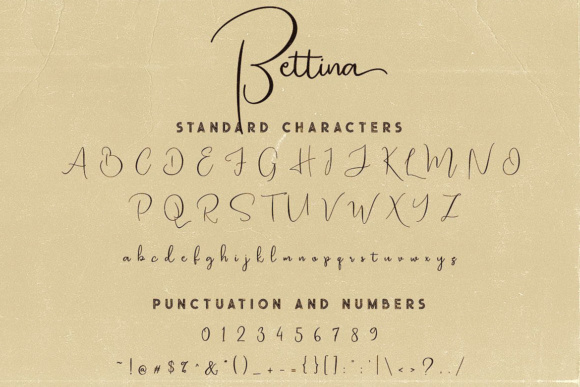 Bettina Script Font - Preview 5