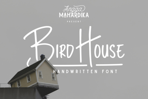 Preview specimen of Bird House sans serif font