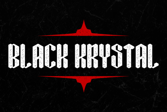 Black Krystal Font - Preview 1