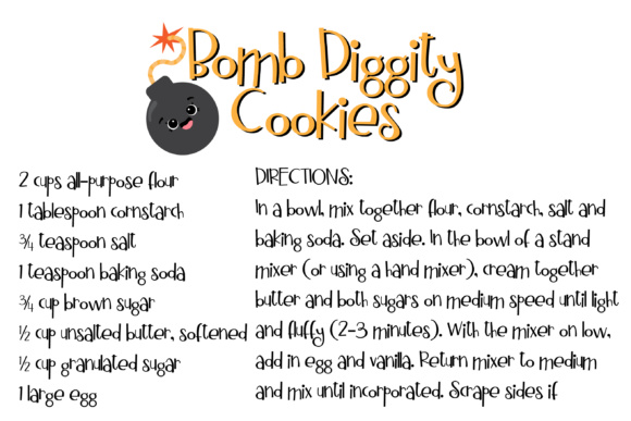 Bomb Diggity Font PNG with transparent background - Preview 3