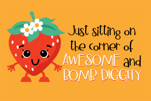 Bomb Diggity Font PNG with transparent background - Preview 4
