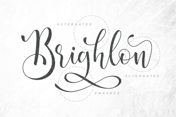 Brighlon Font PNG with transparent background - Preview 4