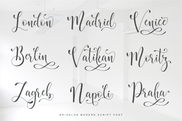Brighlon Font PNG with transparent background - Preview 6
