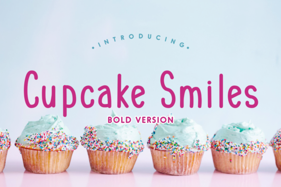 Cupcake Smiles Family Font PNG with transparent background - Preview 2