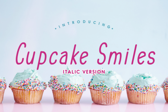 Cupcake Smiles Family Font PNG with transparent background - Preview 1