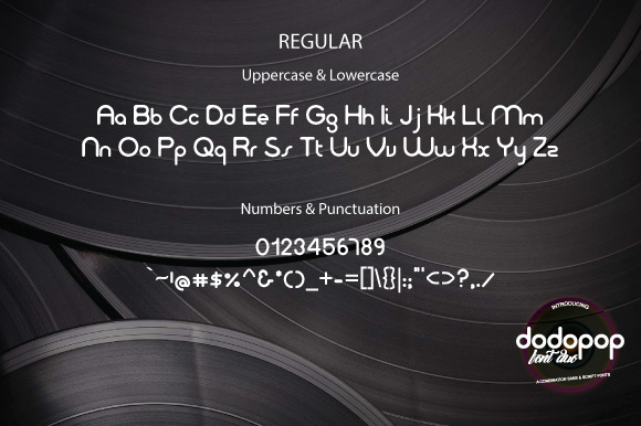 Dodopop Duo Font PNG with transparent background - Preview 6