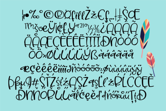 Dream Catcher Font PNG with transparent background - Preview 3