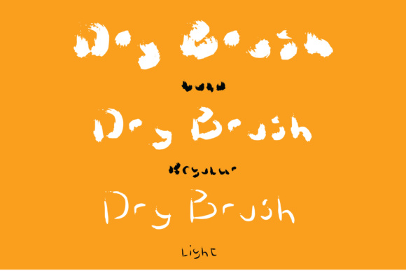 Dry Brush Font - Preview 1