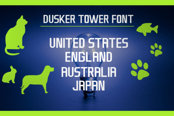 Dusker Tower Font - Preview 2