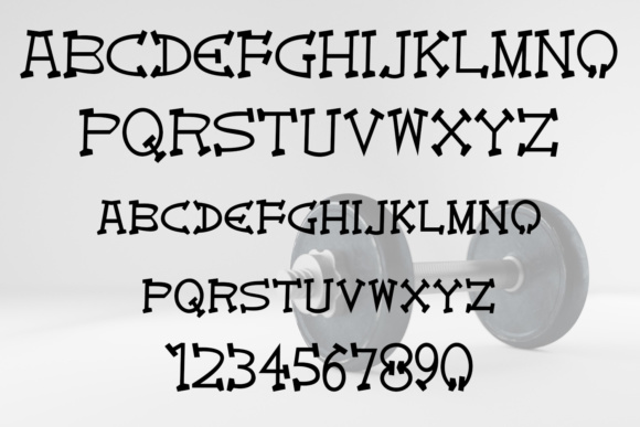 EP Dumbbells Font - Preview 1