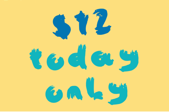 Fat Brush Font - Preview 3