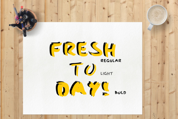 Fat Brush Font - Preview 1