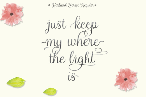 Harland Script Font - Preview 2