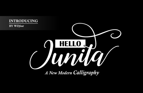 Hello Junita Font PNG with transparent background - Preview 2