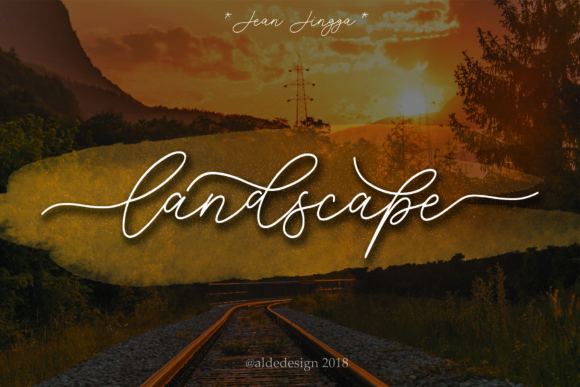 Jean Jingga Font PNG with transparent background - Preview 6