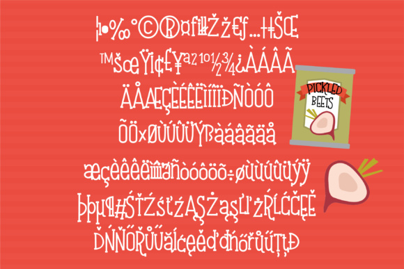 Kick the Can Serif Font PNG with transparent background - Preview 3