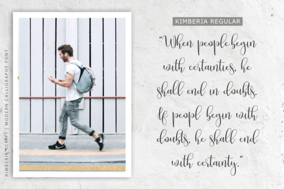 Kimberia Script Font PNG with transparent background - Preview 5