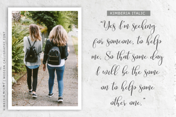 Kimberia Script Font PNG with transparent background - Preview 6