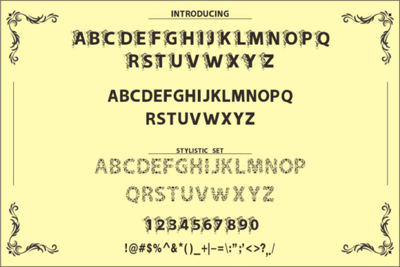 Little Garden Font PNG with transparent background - Preview 2