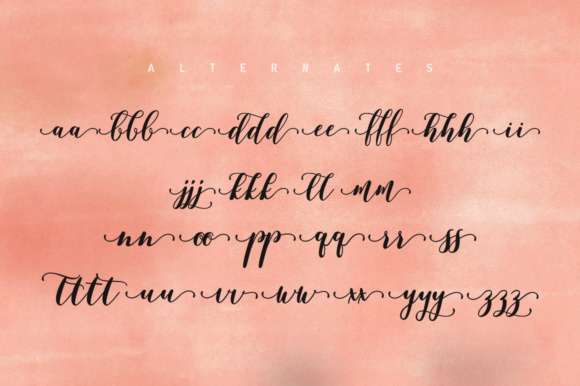 Malicute Script Font PNG with transparent background - Preview 3