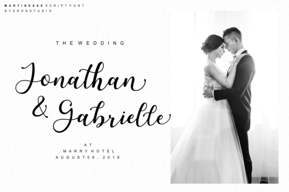 Martinesse Script Font PNG with transparent background - Preview 1