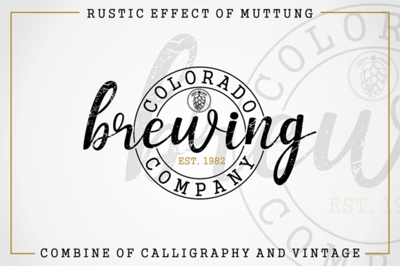 Muttung Script Font PNG with transparent background - Preview 6