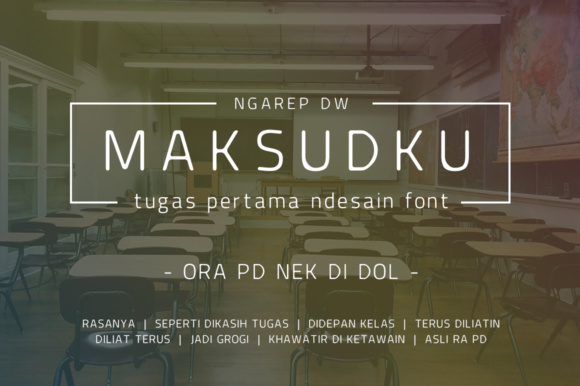 Ngarep DW Font PNG with transparent background - Preview 4