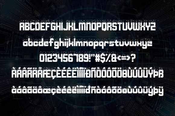 Nightmare Codehack Font PNG with transparent background - Preview 1