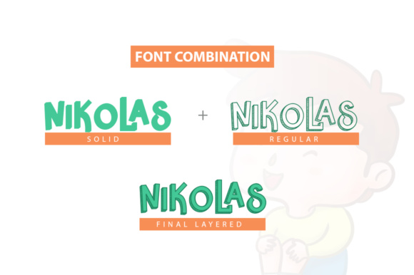 Nikolas and Pine Font PNG with transparent background - Preview 3
