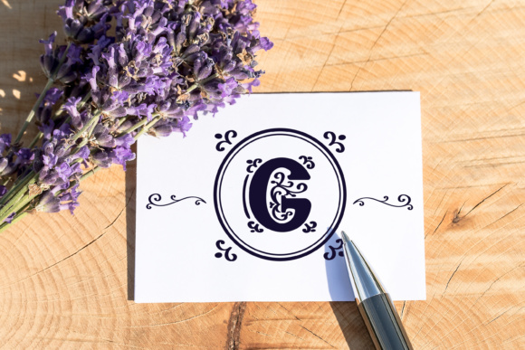 Ornamental Mono Font PNG with transparent background - Preview 2