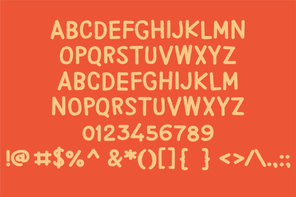 PN Alphabet Soup Font font preview - 1