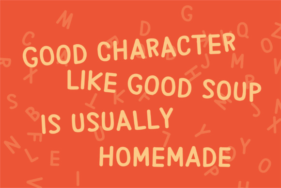 PN Alphabet Soup Font font preview - 4