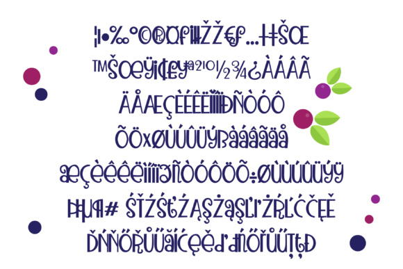 PN Juneberry Font PNG with transparent background - Preview 2