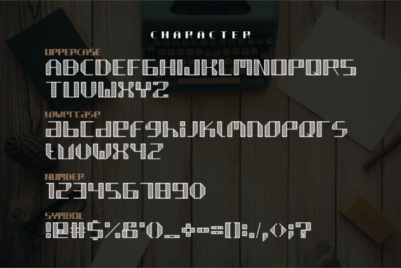 Quiltix Font PNG with transparent background - Preview 3