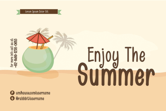 Rabbit House Font PNG with transparent background - Preview 3