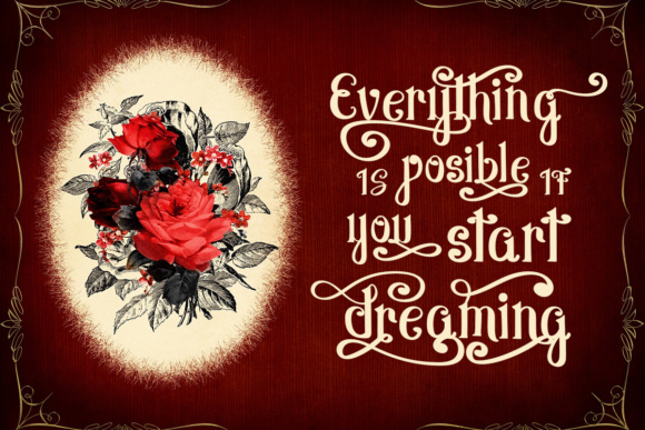 Rad Vintage Font PNG with transparent background - Preview 2