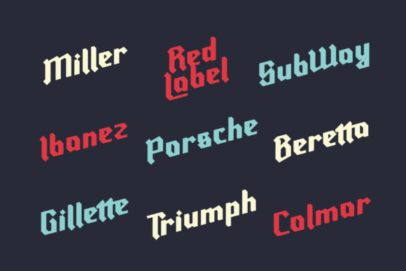 Ravenholm Slant Font PNG with transparent background - Preview 3