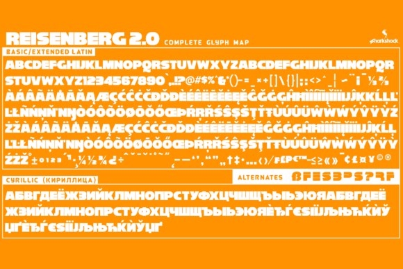 Reisenberg 2.0 Font PNG with transparent background - Preview 1