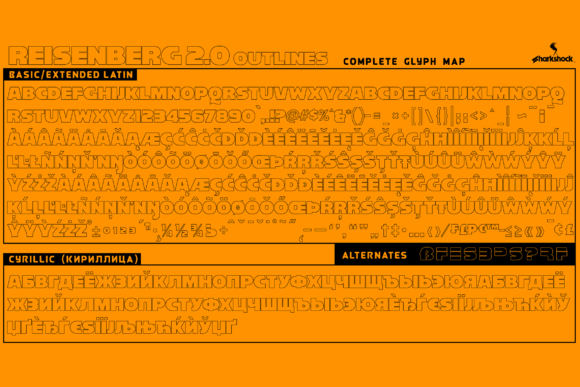 Reisenberg 2.0 Font PNG with transparent background - Preview 3