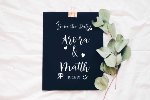 Roche Script Font PNG with transparent background - Preview 1
