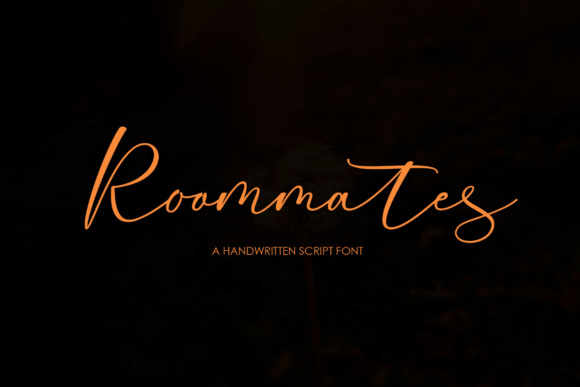 Roommates Script Font PNG with transparent background - Preview 1