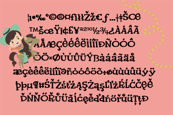 Saddlesore Font PNG with transparent background - Preview 1