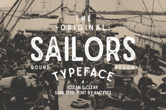 Sailors Font by AMSUPPLY · Creative Fabrica font preview