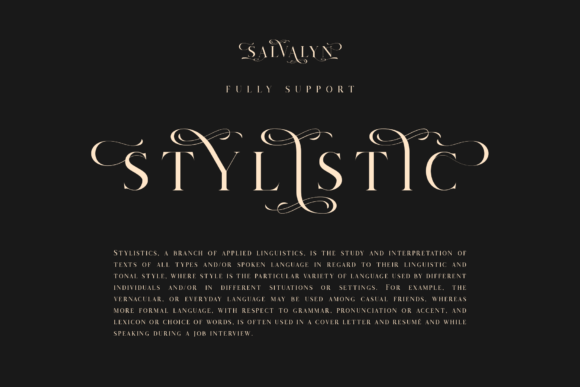 Salvalyn Font PNG with transparent background - Preview 2