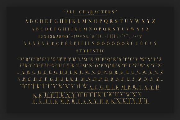 Salvalyn Font PNG with transparent background - Preview 3