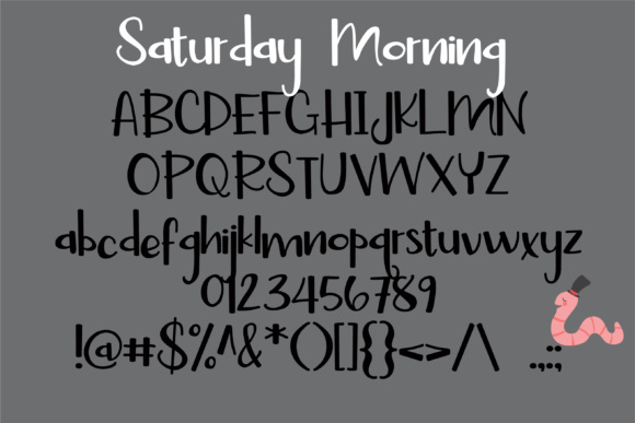 Saturday Duo Font PNG with transparent background - Preview 1